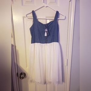 Girls western flowy dress s:16